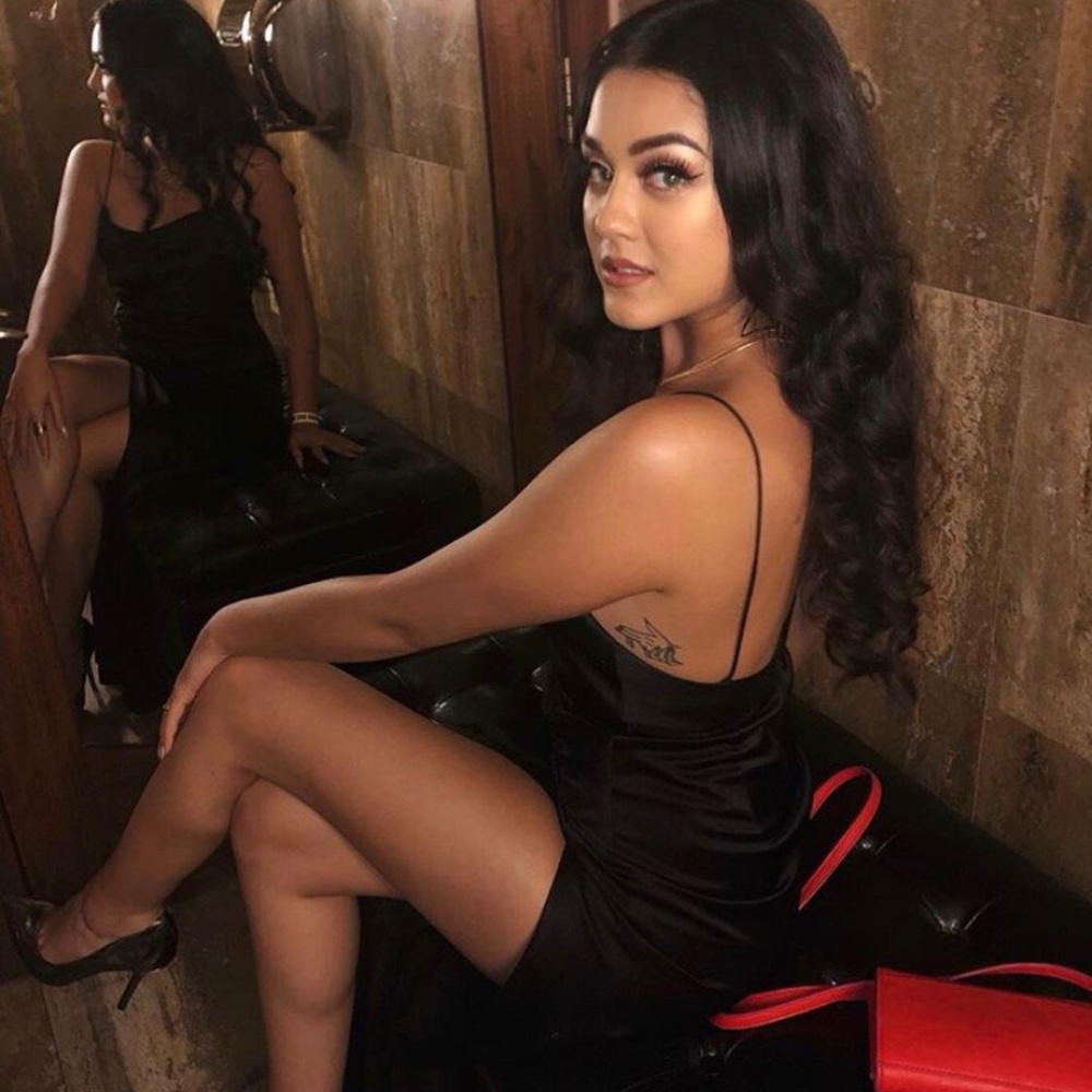 Alice + Olivia Diana Cowl Neck Gown